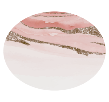 Absztrakt mintás körkörös design Vinil szőnyeg rózsaszín - TenStickers