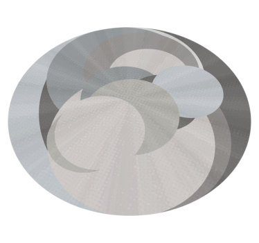 Geometrikus szürke körmintás minimalista szőnyeg - TenStickers