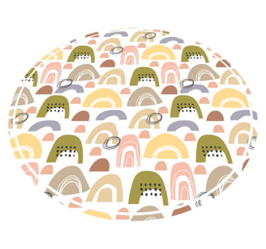 Nordic szivárványmintás nordic stílusú szőnyegek - TenStickers