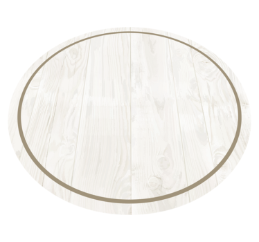 Fehér fa retro szőnyeg - TenStickers