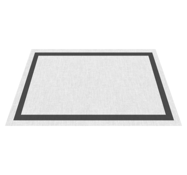 Fehér és szürke teplon minimalista szőnyeg - TenStickers