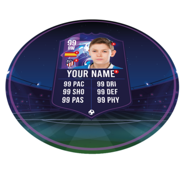 vinil szőnyeg tinik futballista kártya - TenStickers