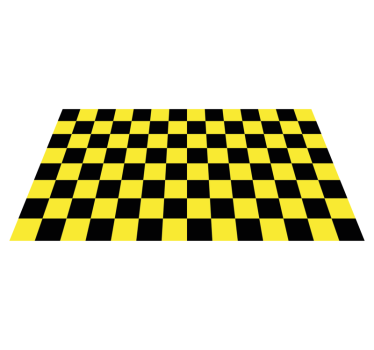 vinil szőnyeg geometriai sárga és fekete sakktábla - TenStickers