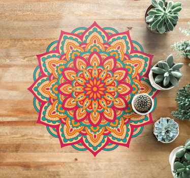 Színes mandalák mandala szőnyeg - TenStickers