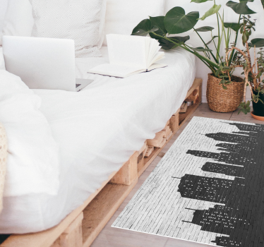 Brickwall skyline természetes kőlapok - TenStickers