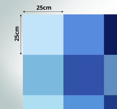 Kék árnyalatú geometriai szőnyegek - TenStickers