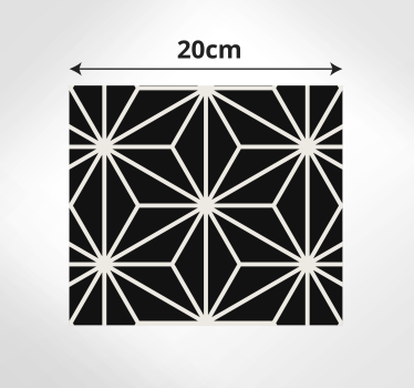 Fekete-fehér geometriai gyémánt geometriai szőnyegek - TenStickers