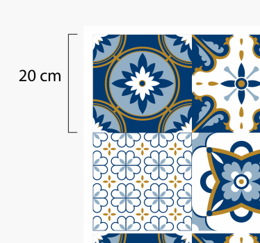 Azulejo minta vinil szőnyeg csempe hatás - TenStickers