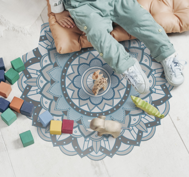 Kerek szőnyeg mandala vinil szőnyeg - TenStickers