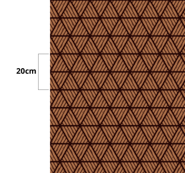 Geometriai fa háromszögek szőnyeg futók csarnokokhoz - TenStickers