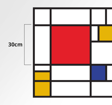 Mondrian art geometriai szőnyegek - TenStickers