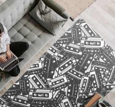 90-es évekbeli kazettás retro szőnyeg - TenStickers
