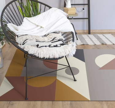 Absztrakt geometriai formák vinil szőnyeg modern - TenStickers