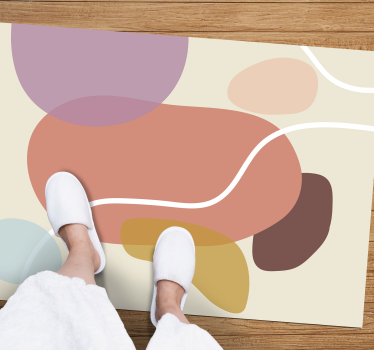 Organikus formák vinil szőnyeg modern - TenStickers