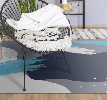 Absztrakt splash minta vinil szőnyeg modern - TenStickers