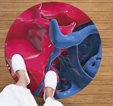 Absztrakt színfolyam vinil szőnyeg struktúra - TenStickers