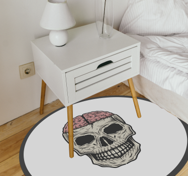 Agy és koponya tizenéves szőnyegek hálószobákhoz - TenStickers