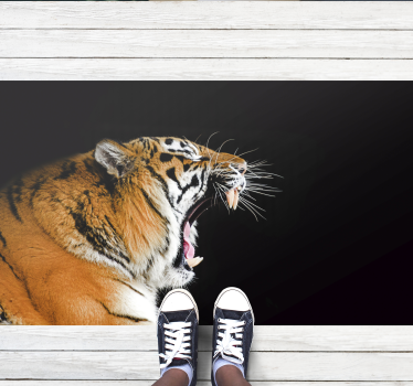 állat mérges tigris vinil szőnyeg - TenStickers