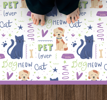 állatbarát téma vinil szőnyeg állat - TenStickers
