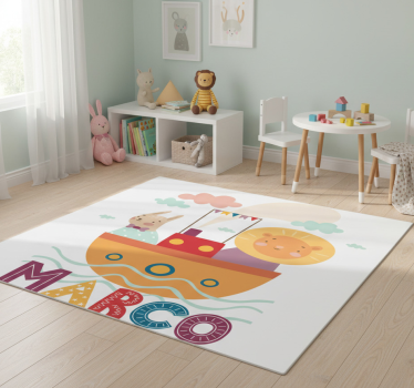 Vinil szőnyeg állat hajón - TenStickers