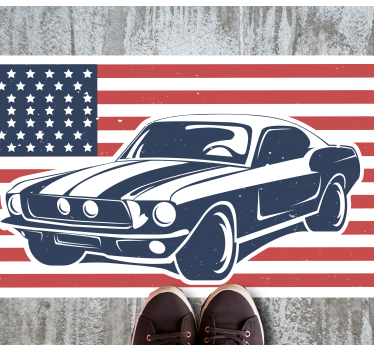 Amerikai legenda izom autó nappali szőnyeg - TenStickers