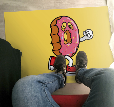 Animált fánk karakter vinil szőnyeg mások - TenStickers