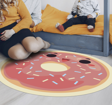 Animált fánk vinil szőnyeg mások - TenStickers