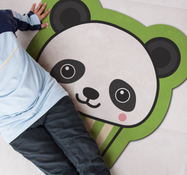 Anime boldog panda állatszőnyeg - TenStickers