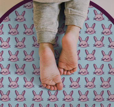 Anime nyúl mintás állati vinyl mat - TenStickers