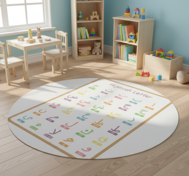 Arab ábécé vinil szőnyeg gyerekeknek - TenStickers