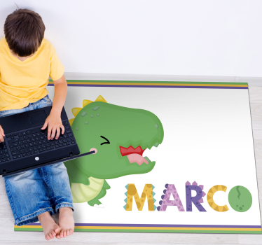Bébi t-rex névvel Vinil szőnyeg nevekkel - TenStickers