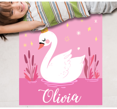 Névvel ellátott hattyú hercegnő vinil szőnyeg mások - TenStickers
