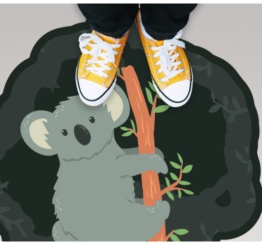 Aranyos koala medál vinil szőnyeg állat - TenStickers