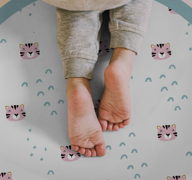 Kék szivárványok és rózsaszín macskák vinil szőnyeg mások - TenStickers