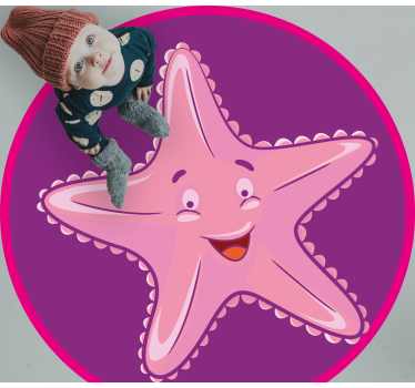 Aranyos tengeri csillag karakter vinil szőnyeg gyerekek - TenStickers