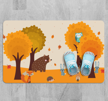 Aranyos vadállatok állati szőnyeg - TenStickers