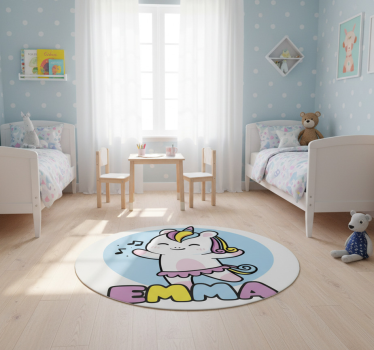 Balerina egyszarvú vinil szőnyeg állat - TenStickers