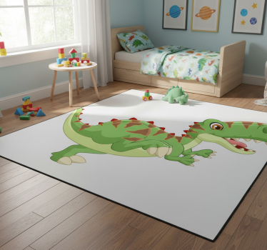 Barátságos dinoszaurusz figura vinil szőnyeg állat - TenStickers