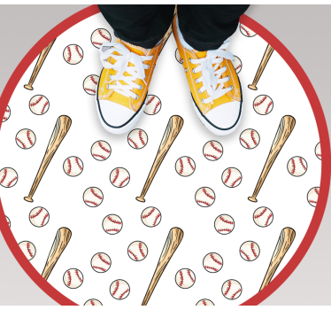 Baseball szezon móka vinil szőnyeg Játékok - TenStickers