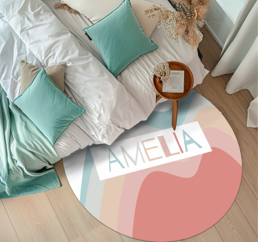 "boho" szivárványhullámok gyerekszőnyeg - TenStickers