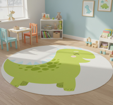 Boldog dinoszaurusz figura vinil szőnyeg állat - TenStickers