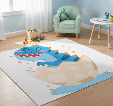 Boldog keltető dinoszaurusz vinil szőnyeg állat - TenStickers