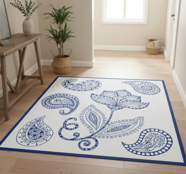 Botanikai paisley elem vinil szőnyeg természet - TenStickers