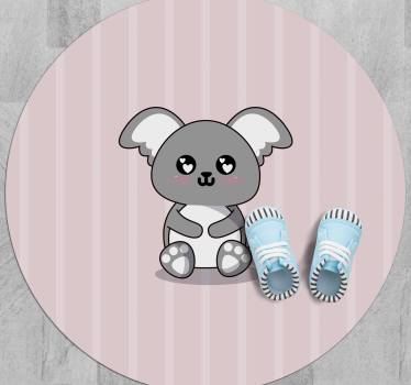 Bújós koala vinil szőnyeg óvodák - TenStickers