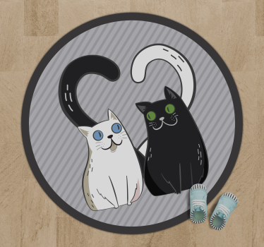 Bújós macskafélék vinil szőnyeg állat - TenStickers