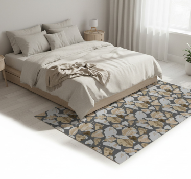 Cement terrazzo mintás vinil szőnyeg hálószoba - TenStickers