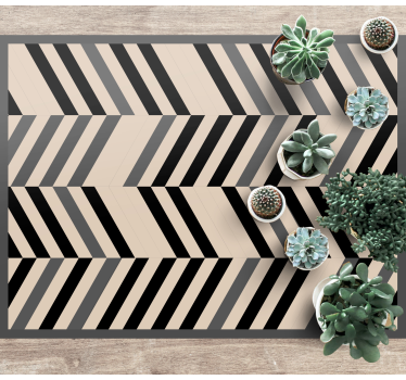 Chevron mintás medál vinil szőnyeg modern - TenStickers