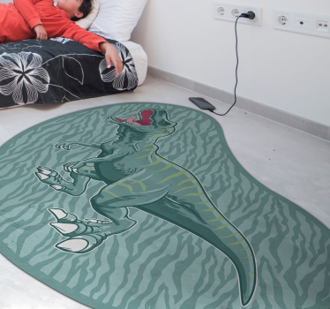 Csík tyrannosaurus rex dinoszaurusz állati szőnyeg - TenStickers