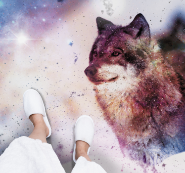 Csillaghoz kötött farkas természet szőnyeg - TenStickers