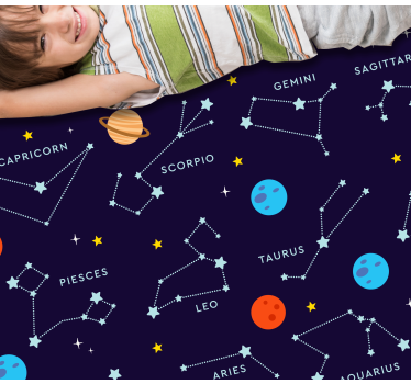 Csillagjegyek magyarázata rajzfilm csillag szőnyegen - TenStickers